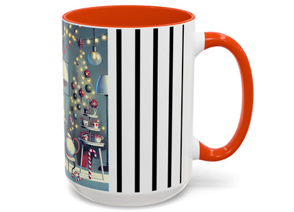 Whimsical Christmas Tea Party Colorful Mugs (11oz, 15oz)