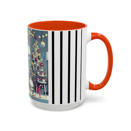 Whimsical Christmas Tea Party Colorful Mugs (11oz, 15oz)