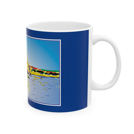 Sailing into Serenity: A Coastal Haven Ceramic Mug 11oz