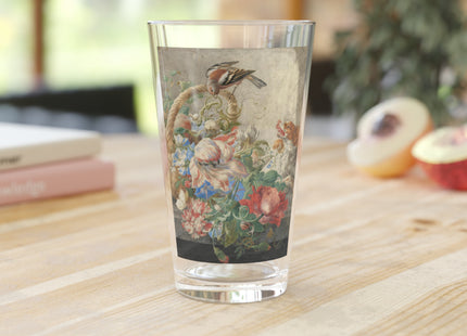 A Basket with Flowers by Herman Henstenburgh Glass, 16oz