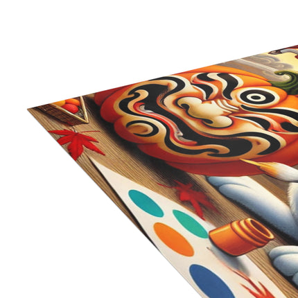 Halloween Rabbit’s Kabuki Jack-o’-Lanterns Postcards (envelopes included) - Bundles of 10, 30, 50 Pieces