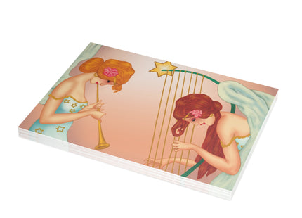 Heavenly Angel Duet Postcard Bundles (envelopes included)