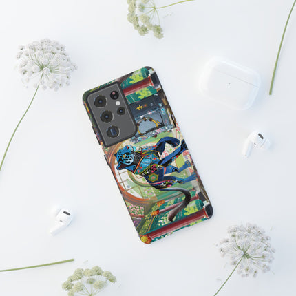 Cyber Panther's Hunt Phone Cases