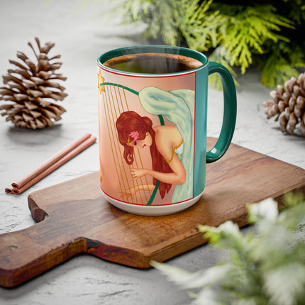 Heavenly Angel Duet Colorful Mugs (11oz, 15oz)
