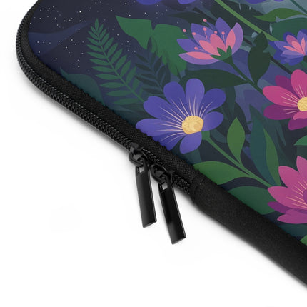 🌙🌺 The Lady Of The Midnight Garden Laptop Sleeve – Art Deco Floral Fantasy