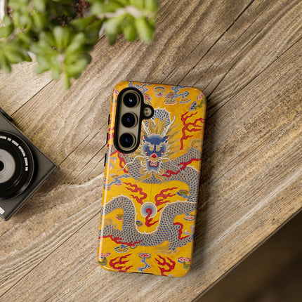 Majestic Dragon Regalia – Imperial 12-Symbol Robe Phone Cases