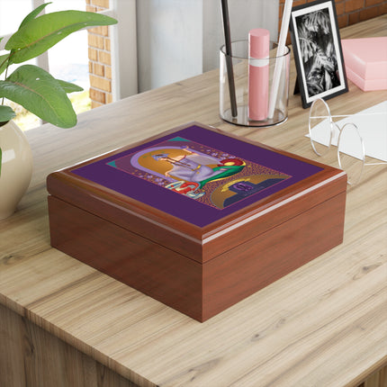February & Amethyst (from the Gem Series) by Sofia Chiostri Jewelry Box