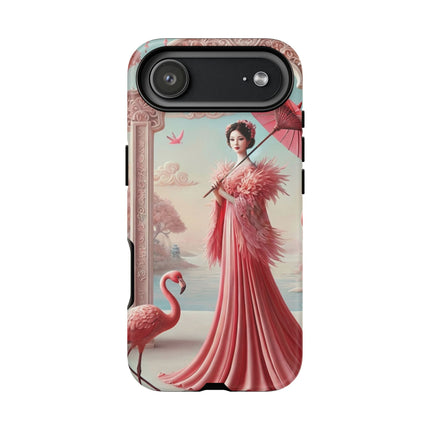 Petals, Porcelain, and Flamingos Phone Cases
