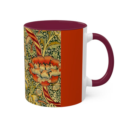Chintz the Wandle Design by William Morris Colorful Mugs, 11oz