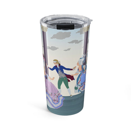 🎭🌸 Blindman’s Bluff Tumbler, 20oz – Rococo Courtship Whimsy