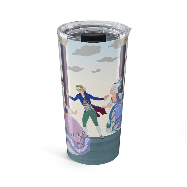 🎭🌸 Blindman’s Bluff Tumbler, 20oz – Rococo Courtship Whimsy