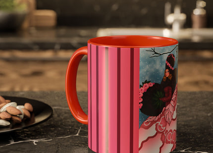 Winter Rose Empress Colorful Mugs (11oz, 15oz)
