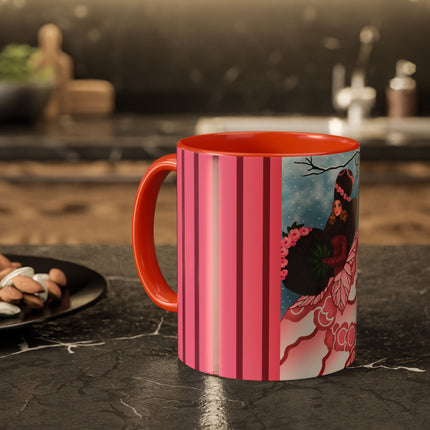 Winter Rose Empress Colorful Mugs (11oz, 15oz)