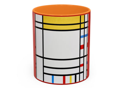 Place de la Concorde by Piet Mondrian Colorful Mugs (11oz, 15oz)
