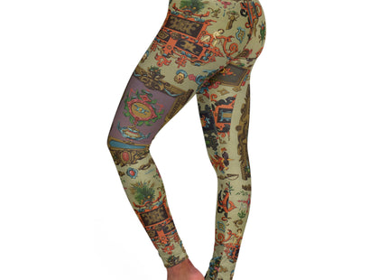 XVI et XVII Siecle 2 by Émile Prisse d'Avennes High Waisted Yoga Leggings (AOP)