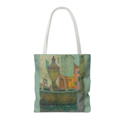 La Fontaine, Saint-Paul De Vence by Henri Le Sidaner Tote Bag (AOP)