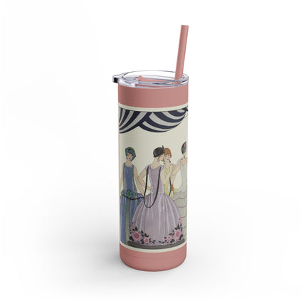 Visez au coeur, belles dames! by George Barbier Skinny Matte Tumbler, 20oz