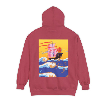Golden Seas and Whimsical Dreams Unisex Garment-Dyed Hoodie
