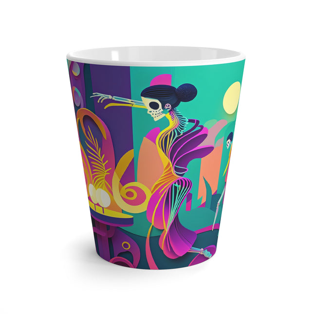 Dance of the Skeleton Ballerinas Latte Mug