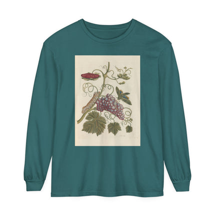 Botanical Pl.49 by Maria Sibylla Garment-dyed Long Sleeve T-Shirt