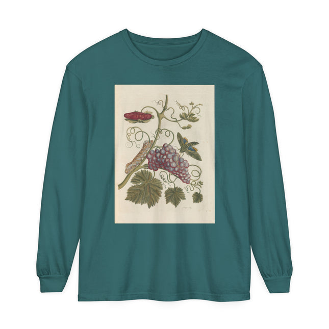 Botanical Pl.49 by Maria Sibylla Garment-dyed Long Sleeve T-Shirt