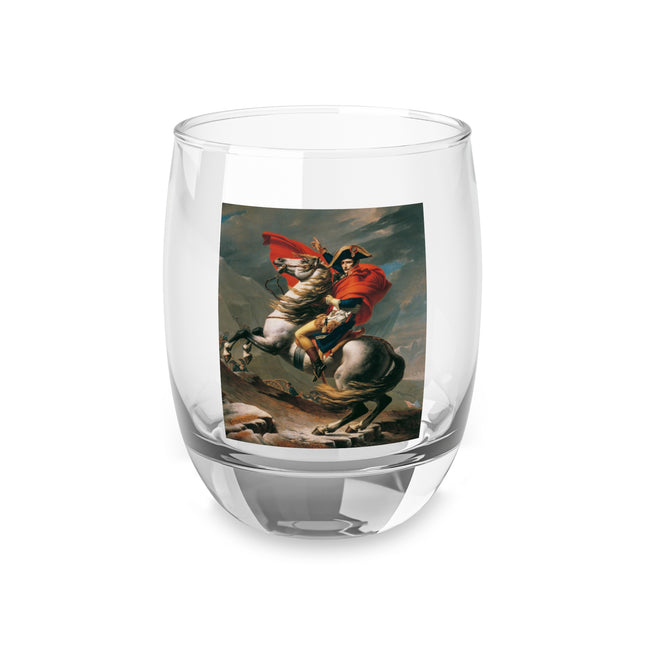 Napoleon Crossing the Alps by Jacques-Louis David Whiskey Glass