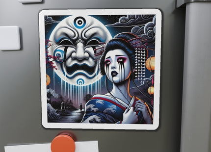 Geisha’s Black Ink Tears Die-Cut Magnets (5 Sizes)