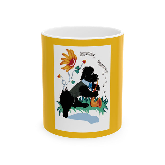 Melodies Unleashed: A Playful Serenade Ceramic Mug 11oz