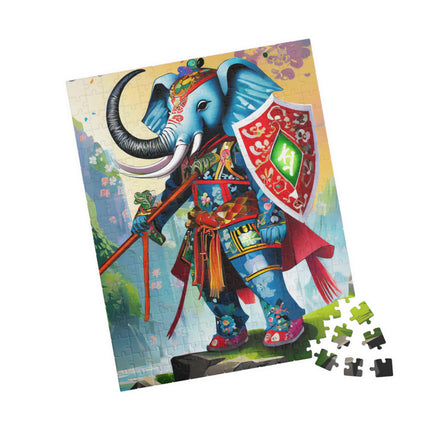 Cyberpunk Elephant Puzzle (110, 252, 520, 1014-piece)