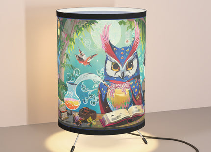 Owl's Magical Workshop Tripod Lamp