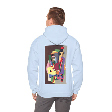 The Piano Lesson by Georges Valmier Heavy Blend™ Hooded Sweatshirt