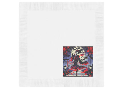 Halloween Sorceress White Coined Napkins