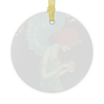 Twilight Angel Glass Ornament