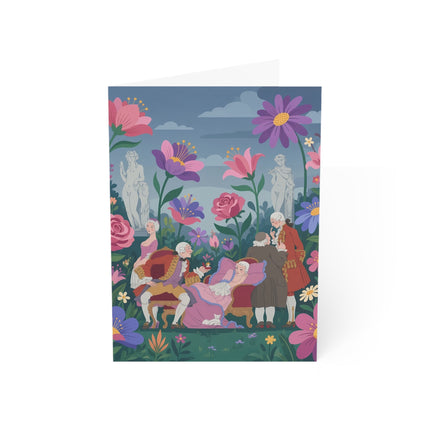 🌸🥂 The Garden Of Courtly Pleasures Greeting Card – Art Deco Rococo Elegance