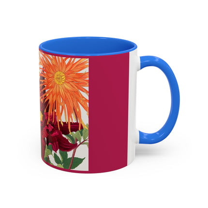 Dahlia Flower by Tanigami Kônan Colorful Mugs (11oz, 15oz)