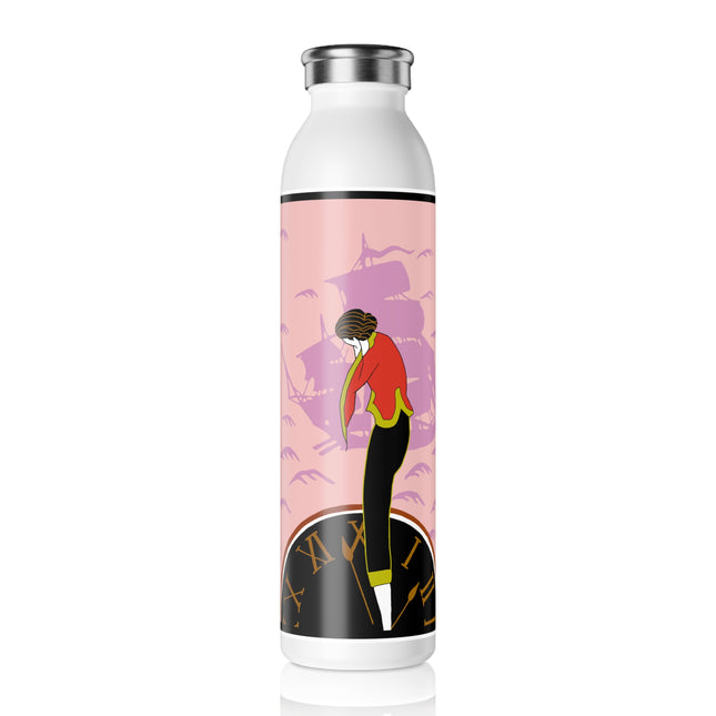 Woman Waiting for her Beloved at 1:59 by Kobayashi Kaichi Slim Water Bottle
