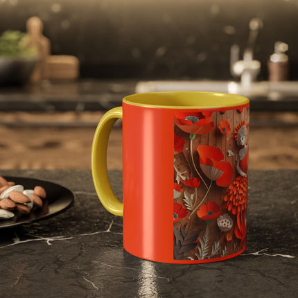 Poppy Fairy Colorful Mugs (11oz, 15oz)