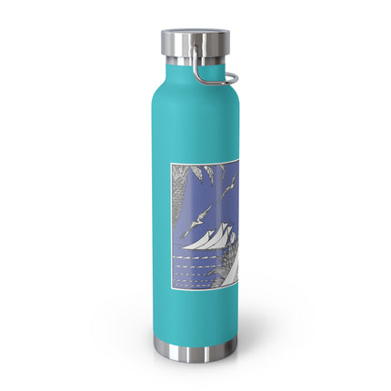 Coastal Elegance Copper Vacuum Insulated Bottle, 22oz