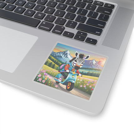 Stripes on Wheels Kiss-Cut Stickers (4 Sizes)