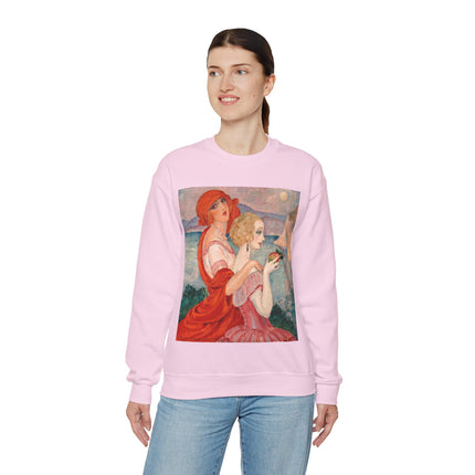 Sur la Route d'Anacapri by Gerda Wegener Heavy Blend™ Crewneck Sweatshirt