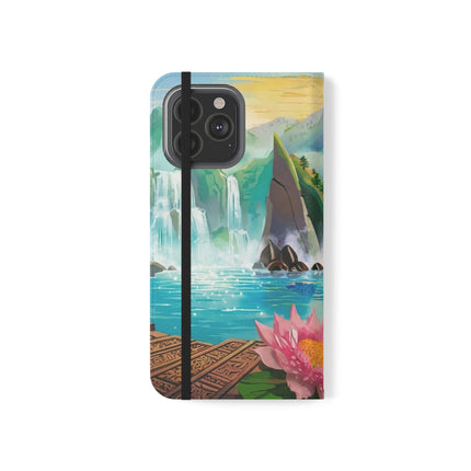 🐉💎 Wisdom's Guardian Flip Case – Dragon's Embrace & Eternal Wisdom