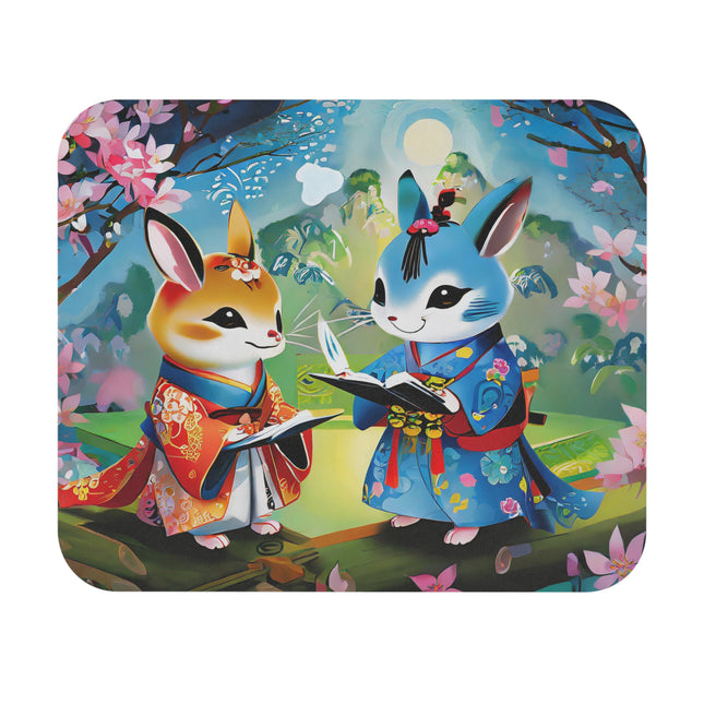 Fairy Animals Writing Wishes Mouse Pad, Rectangle