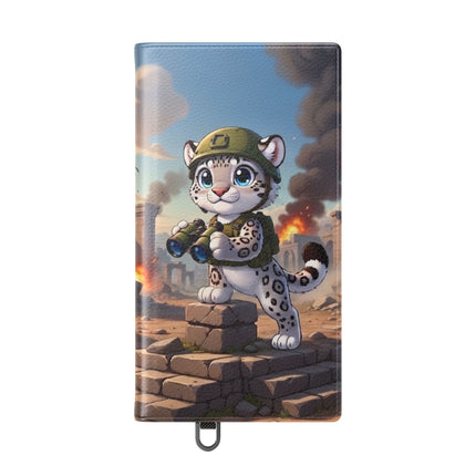 🐆🔭 The Snow Leopard Lookout Flip Case – Adventure, Curiosity & Fearless Style