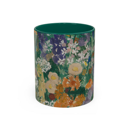 Flowers on the Mountain by August Babberger Colorful Mugs (11oz, 15oz)