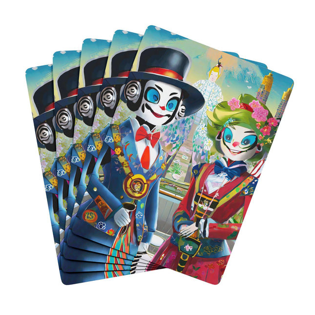 Cyber Punk Warrior Robots Playing Cards