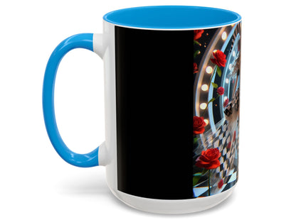 Halloween Witch Through the Mirror Colorful Mugs (11oz, 15oz)
