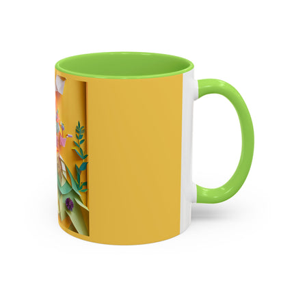 Origami Bicycle Colorful Mugs (11oz, 15oz)