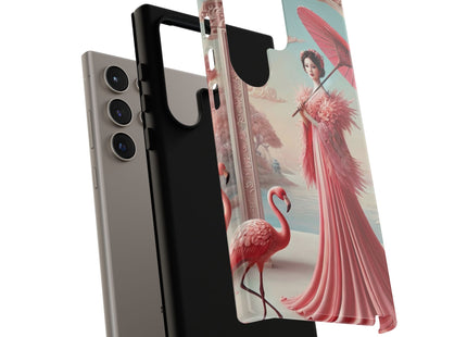 Petals, Porcelain, and Flamingos Phone Cases