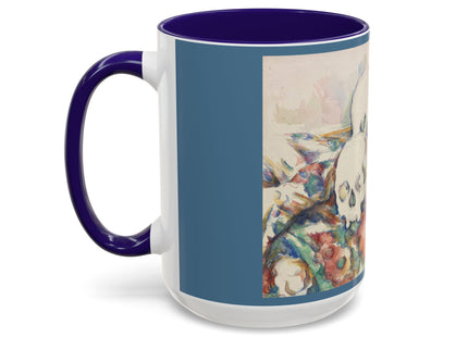 The Three Skulls by Paul Cézanne Colorful Mugs (11oz, 15oz)