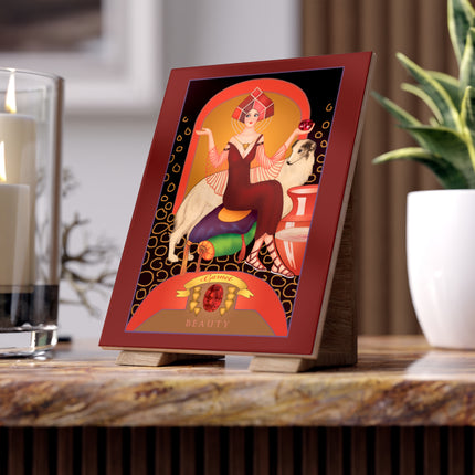 January & Garnet Ceramic Tile — Gem Series by Sofia Chiostri